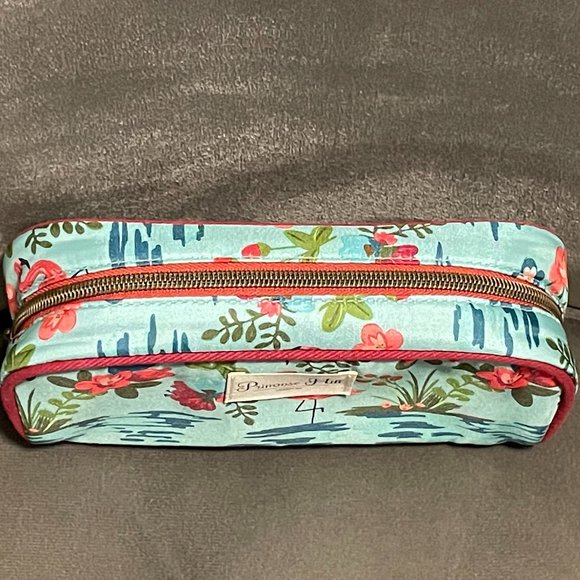 Primrose Hill of London Beautiful Turquoise and Bright Pink Cosmetic Bag - Picture 3 of 6